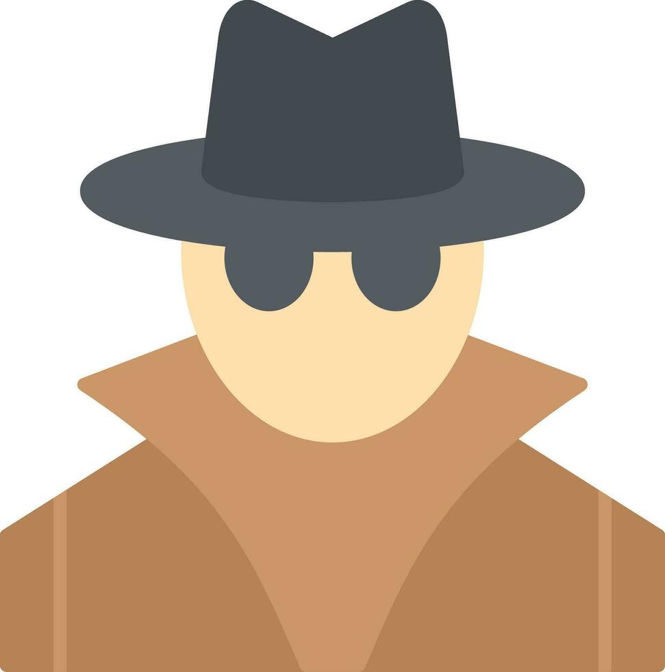 Spy Flat Icon vector