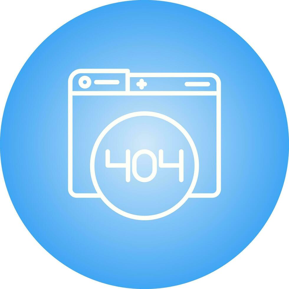 404 Error Vector Icon
