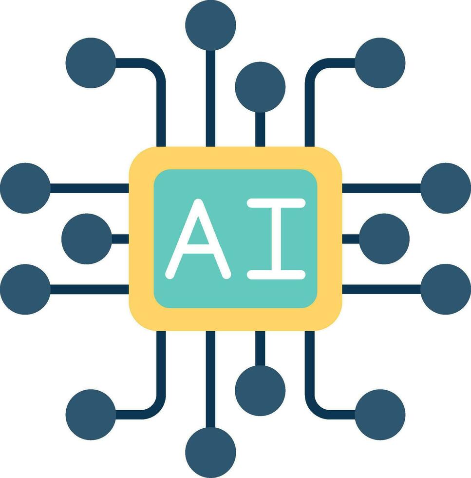 Ai Flat Icon vector