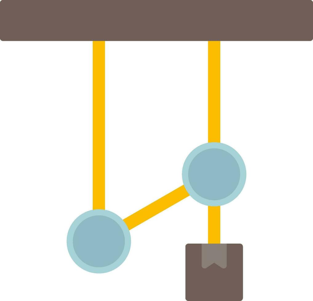 Pulley Flat Icon vector