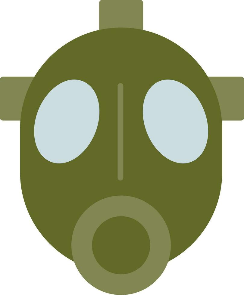 icono plano de máscara de gas vector