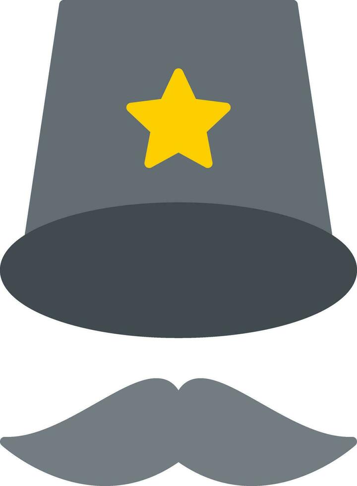 Top Hat Flat Icon vector