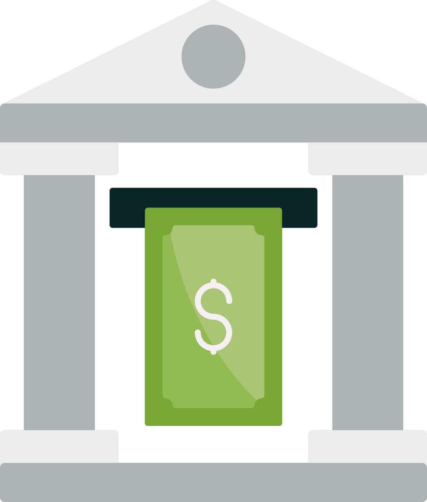 Cash Withdraw Flat Icon vector