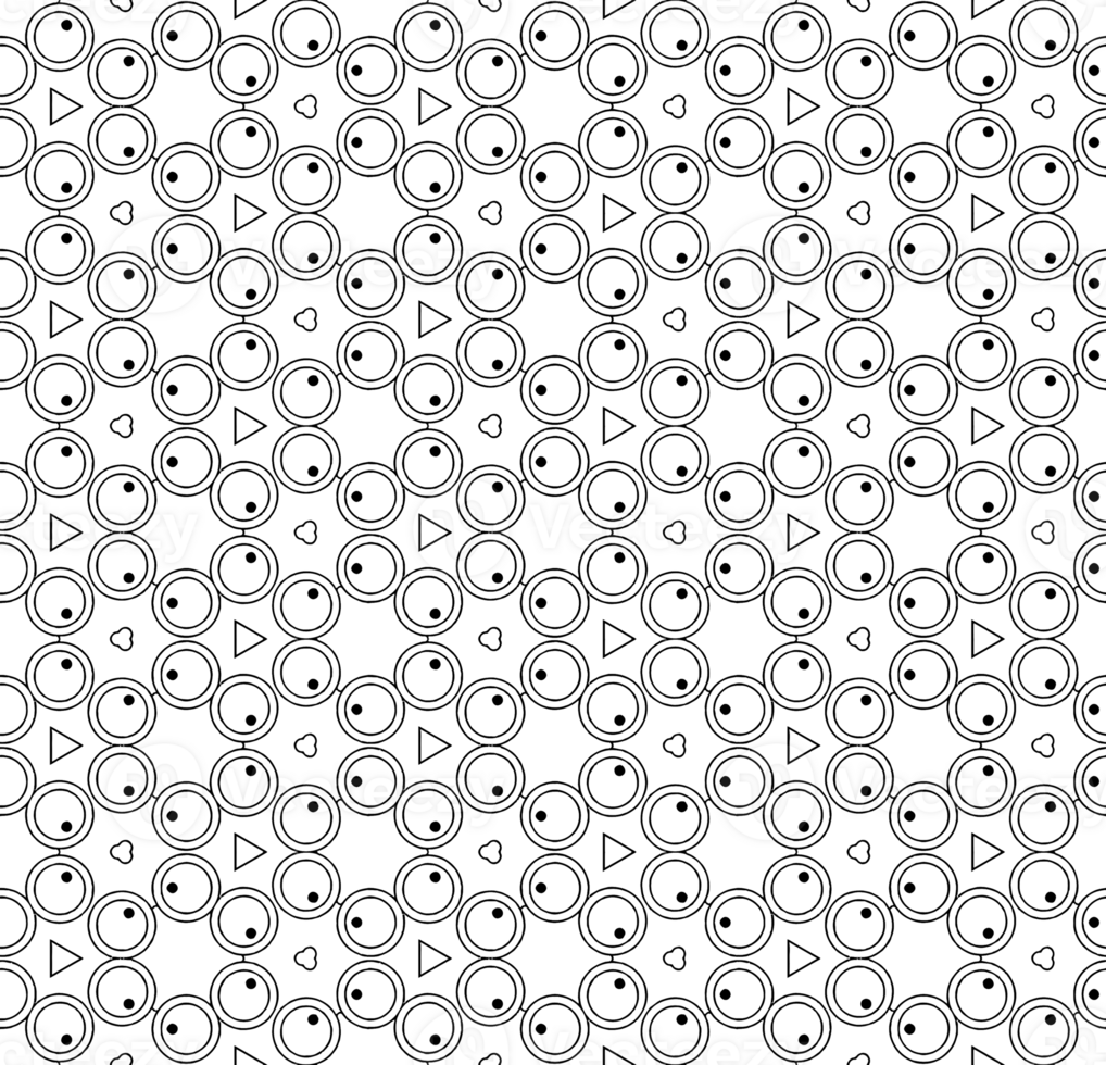 Black seamless abstract pattern. Overlay for background and backdrop. Ornamental design. PNG graphic illustration with transparent background.