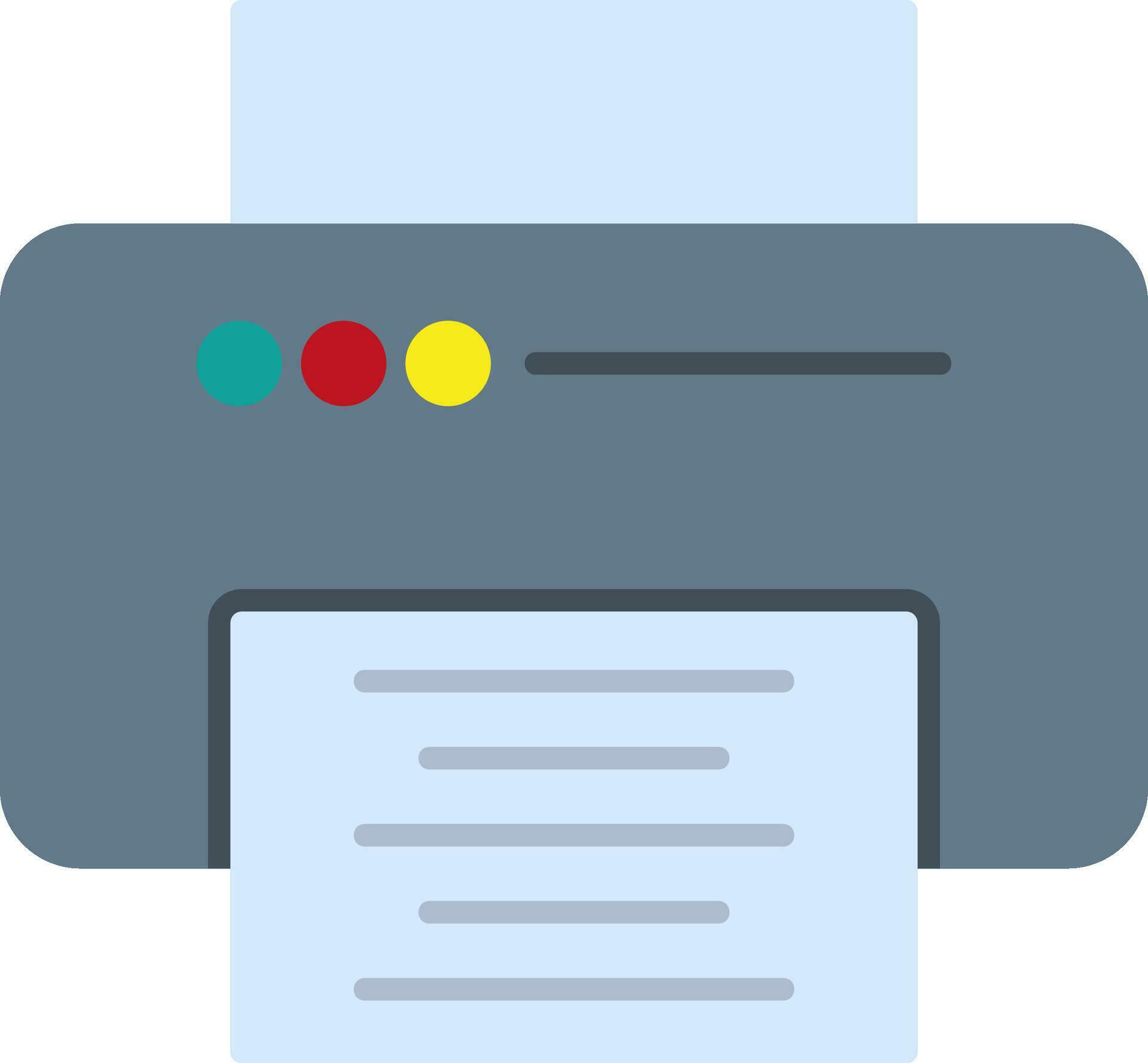 Printer Flat Icon 36898105 Vector Art at Vecteezy