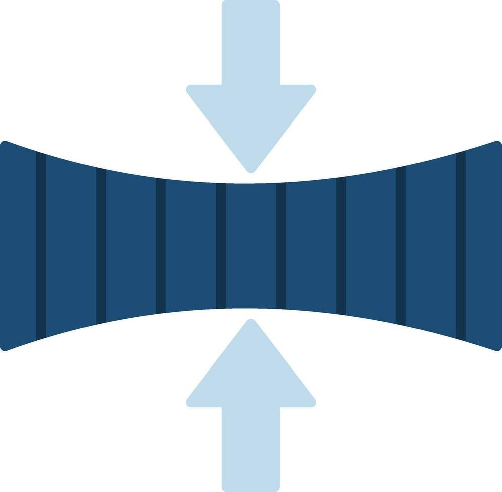 Elasticity Flat Icon vector