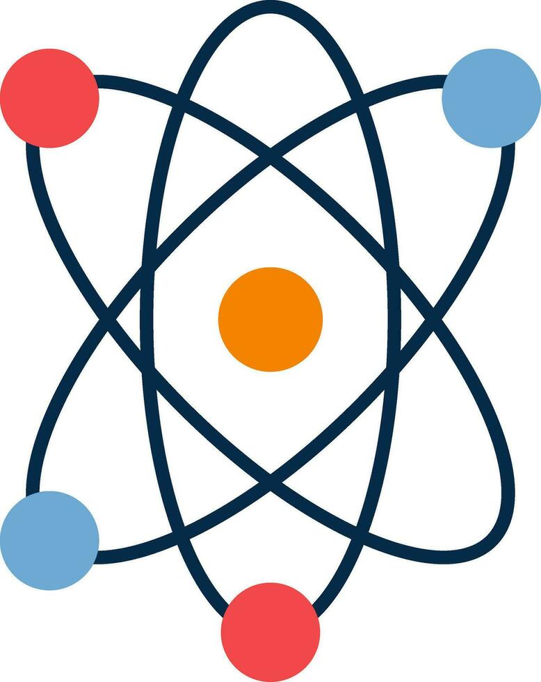 Atom Flat Icon vector
