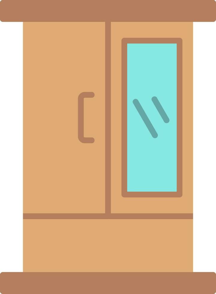 Cabinet Flat Icon vector
