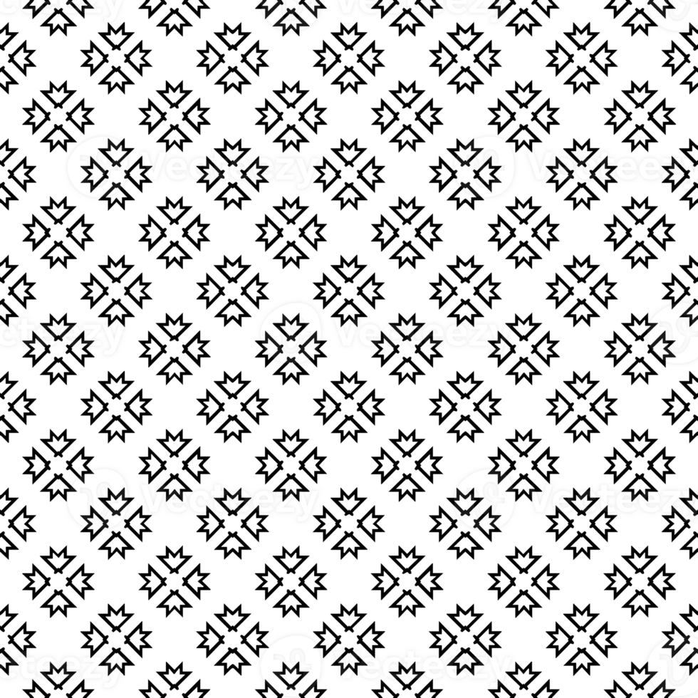 Black seamless abstract pattern. Overlay for background and backdrop. Ornamental design. PNG graphic illustration with transparent background.