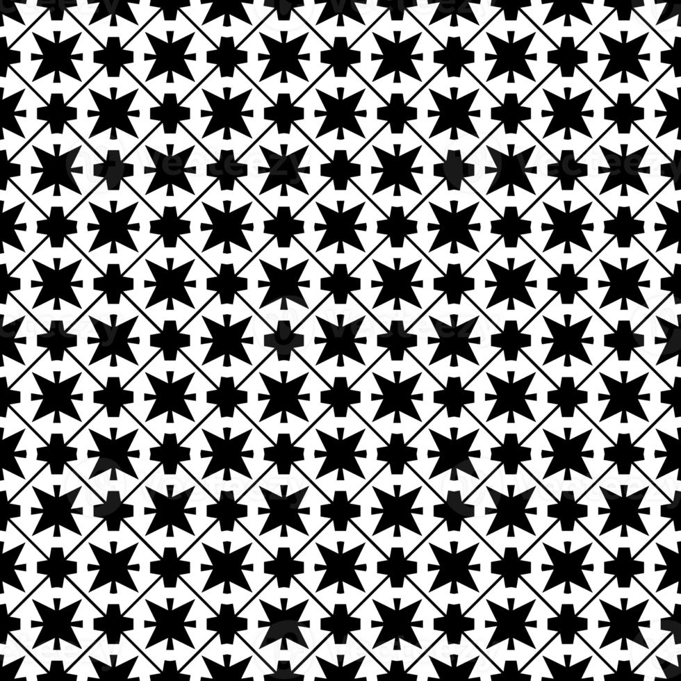 Black seamless abstract pattern. Overlay for background and backdrop. Ornamental design. PNG graphic illustration with transparent background.
