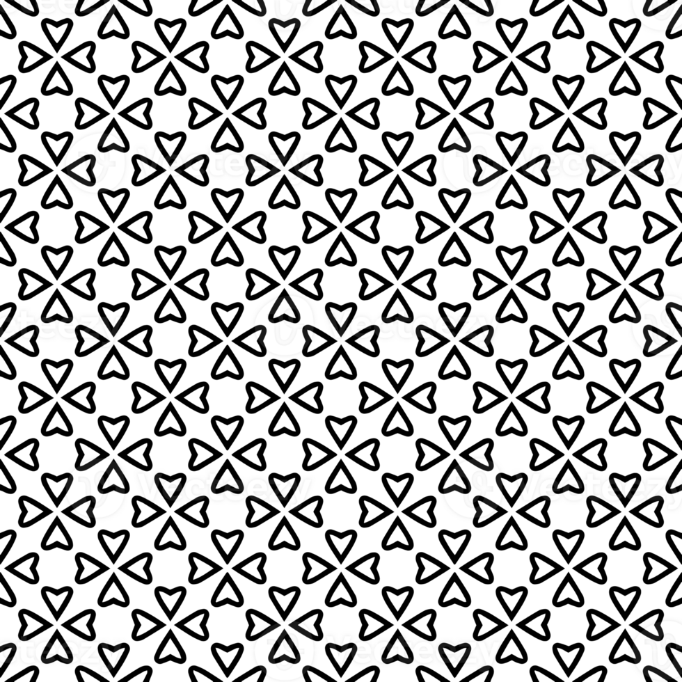 Black seamless abstract pattern. Overlay for background and backdrop. Ornamental design. PNG graphic illustration with transparent background.