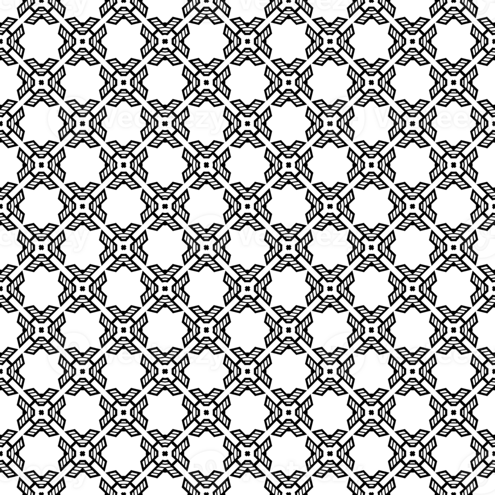 Black seamless abstract pattern. Overlay for background and backdrop. Ornamental design. PNG graphic illustration with transparent background.