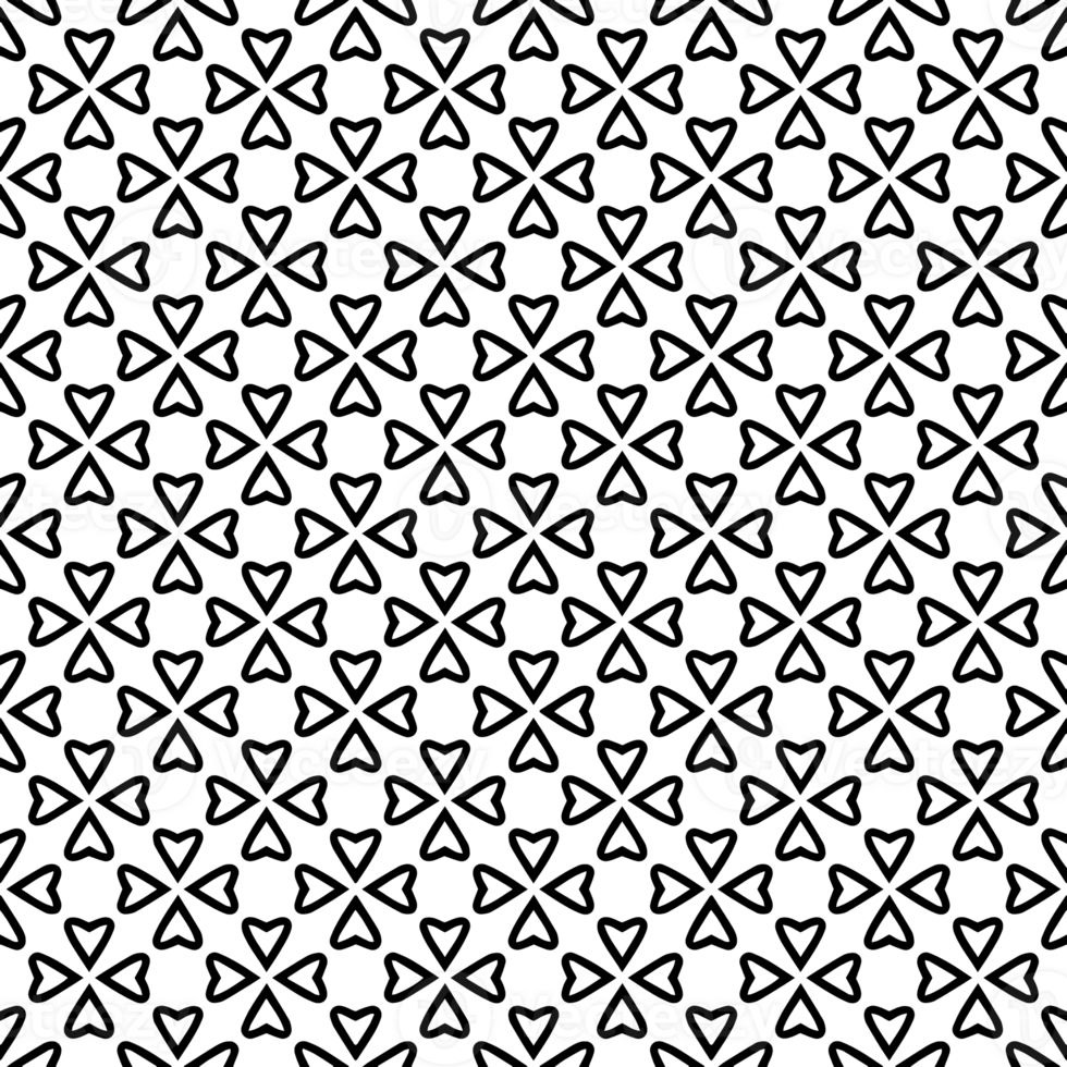 Black seamless abstract pattern. Overlay for background and backdrop. Ornamental design. PNG graphic illustration with transparent background.