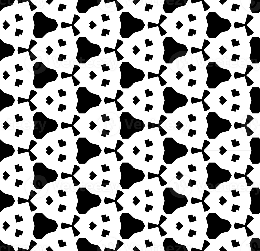 Black seamless abstract pattern. Overlay for background and backdrop. Ornamental design. PNG graphic illustration with transparent background.