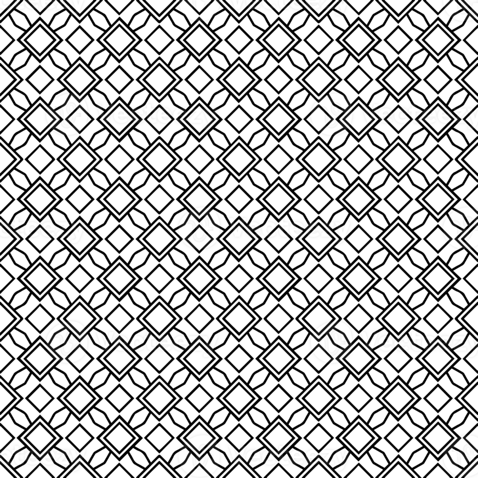 Black seamless abstract pattern. Overlay for background and backdrop. Ornamental design. PNG graphic illustration with transparent background.