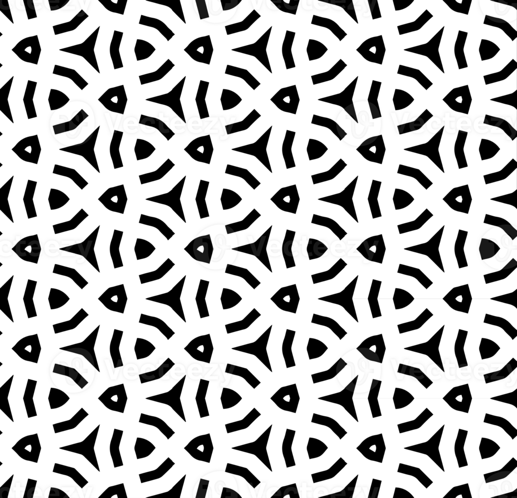 Black seamless abstract pattern. Overlay for background and backdrop. Ornamental design. PNG graphic illustration with transparent background.