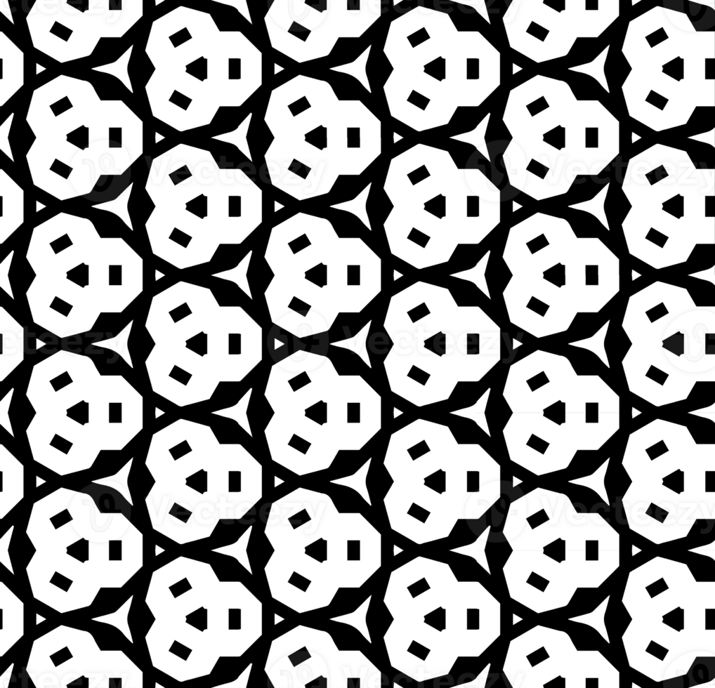 Black seamless abstract pattern. Overlay for background and backdrop. Ornamental design. PNG graphic illustration with transparent background.