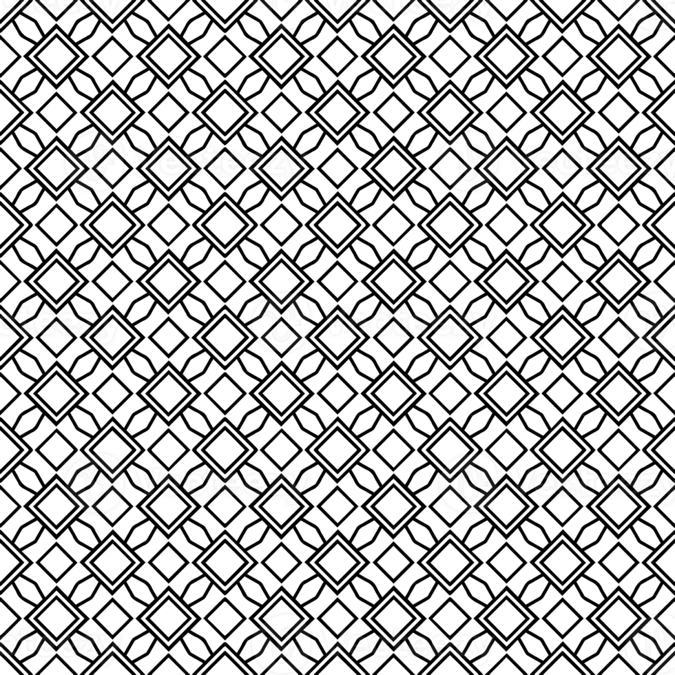 Black seamless abstract pattern. Overlay for background and backdrop. Ornamental design. PNG graphic illustration with transparent background.