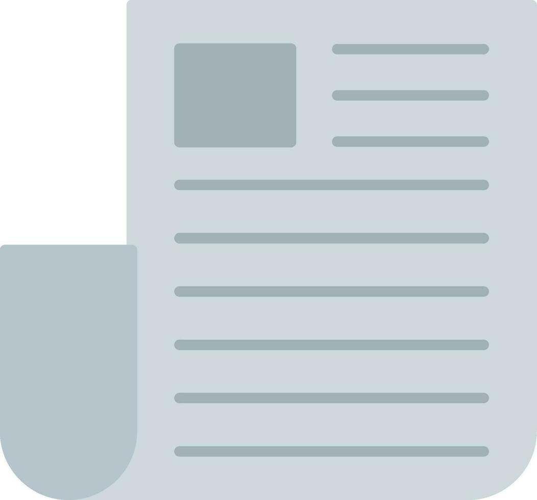 Newspaper Flat Icon vector