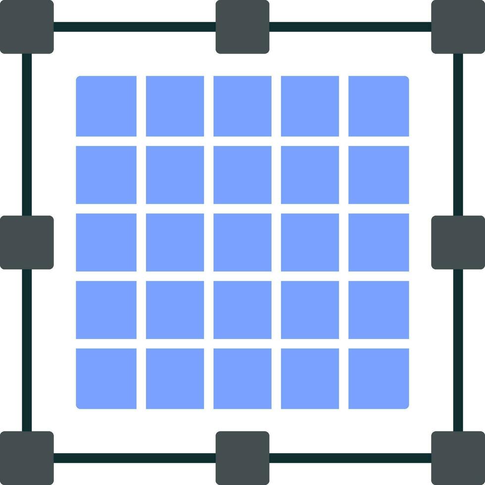 Grid Flat Icon vector