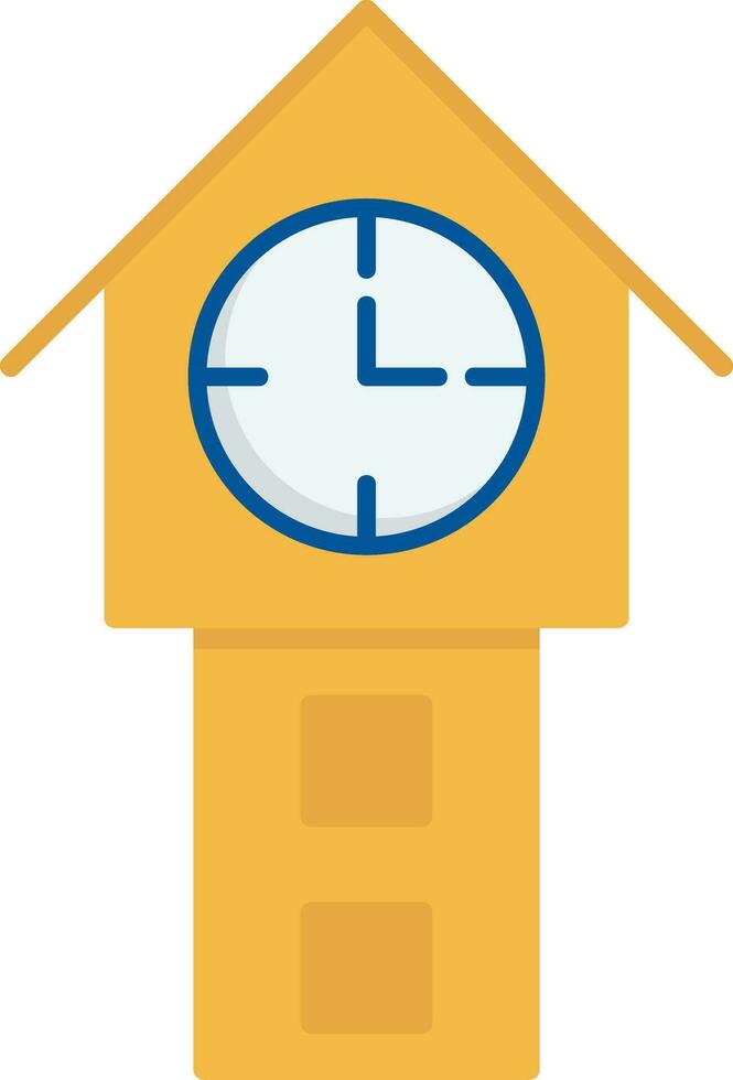 Tower Watch Flat Icon vector