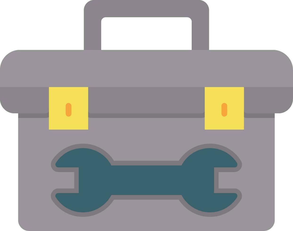 Tool Box Flat Icon vector