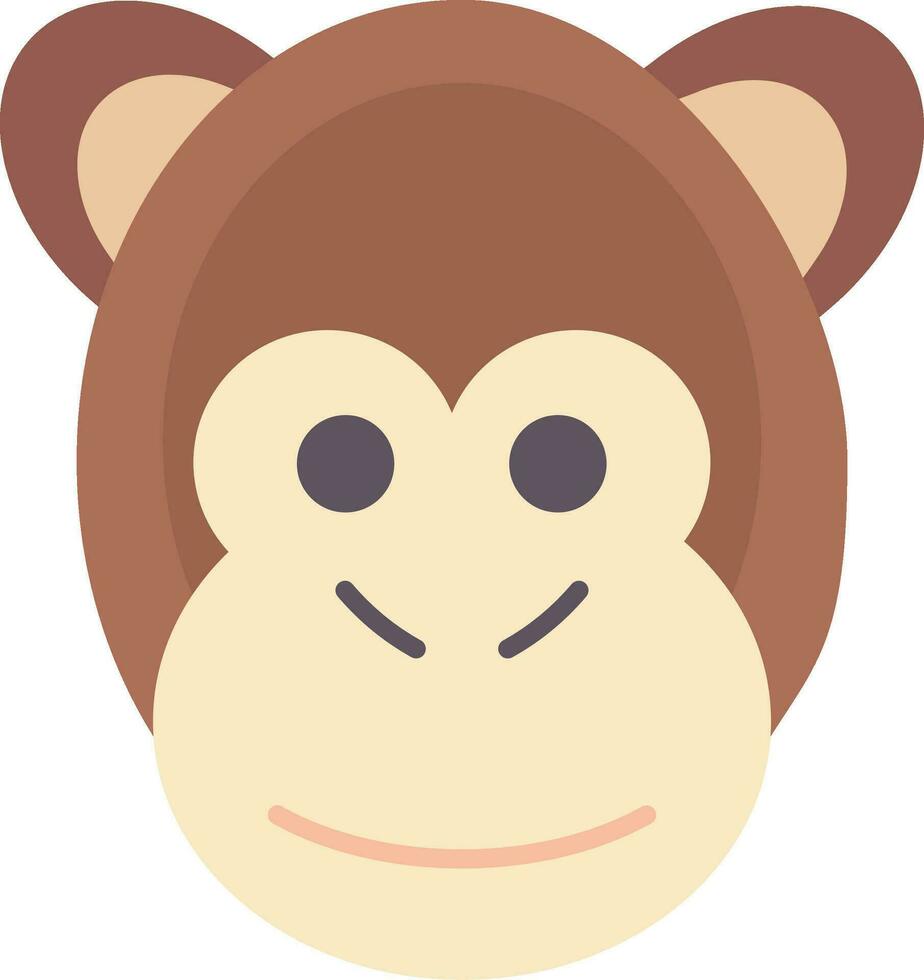 Monkey Flat Icon vector