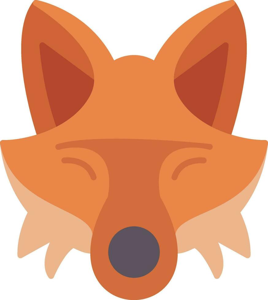 Fox Flat Icon vector
