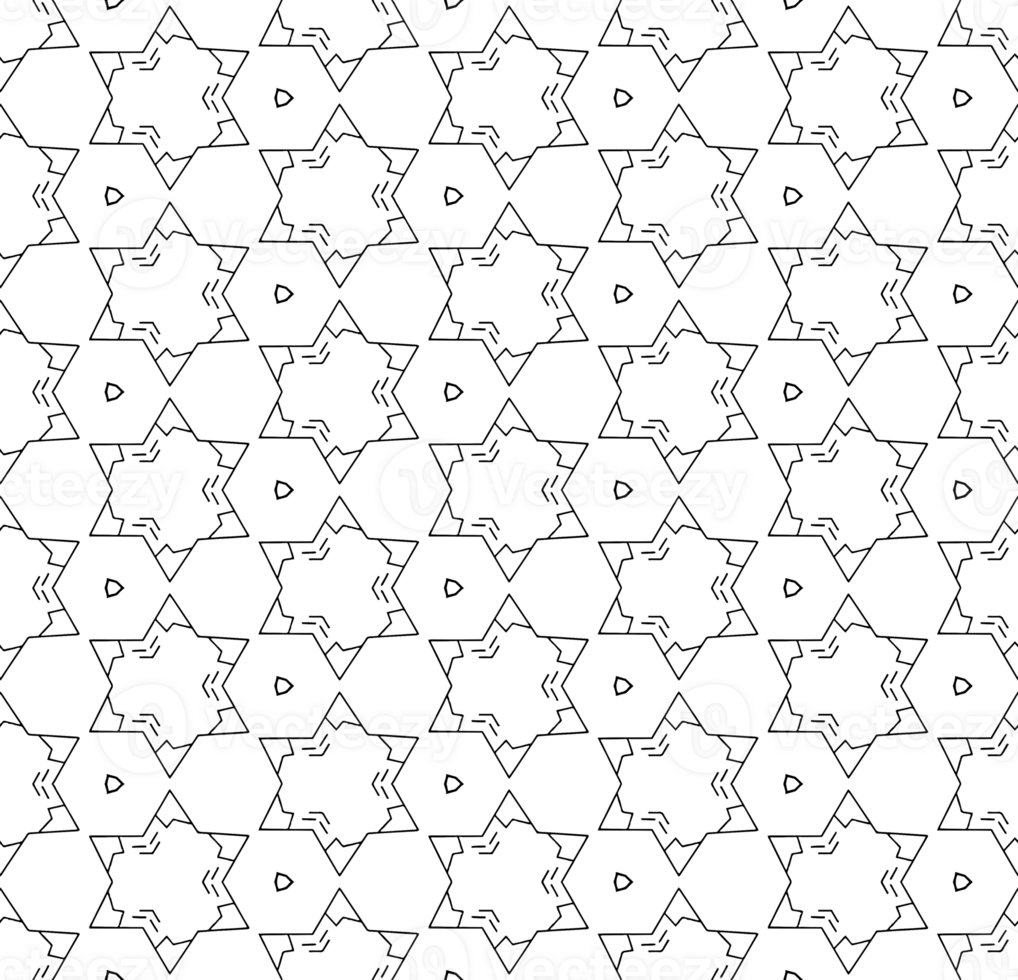 Black seamless abstract pattern. Overlay for background and backdrop. Ornamental design. PNG graphic illustration with transparent background.