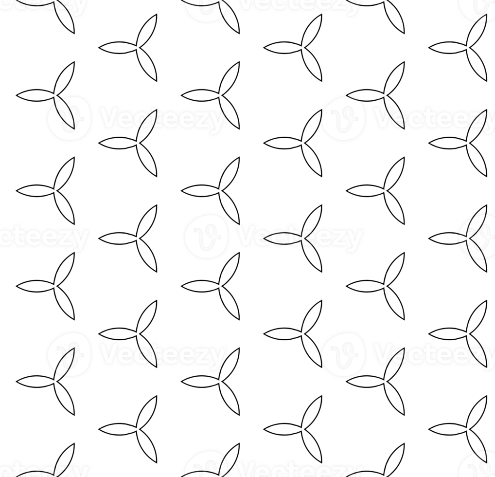 Black seamless abstract pattern. Overlay for background and backdrop. Ornamental design. PNG graphic illustration with transparent background.