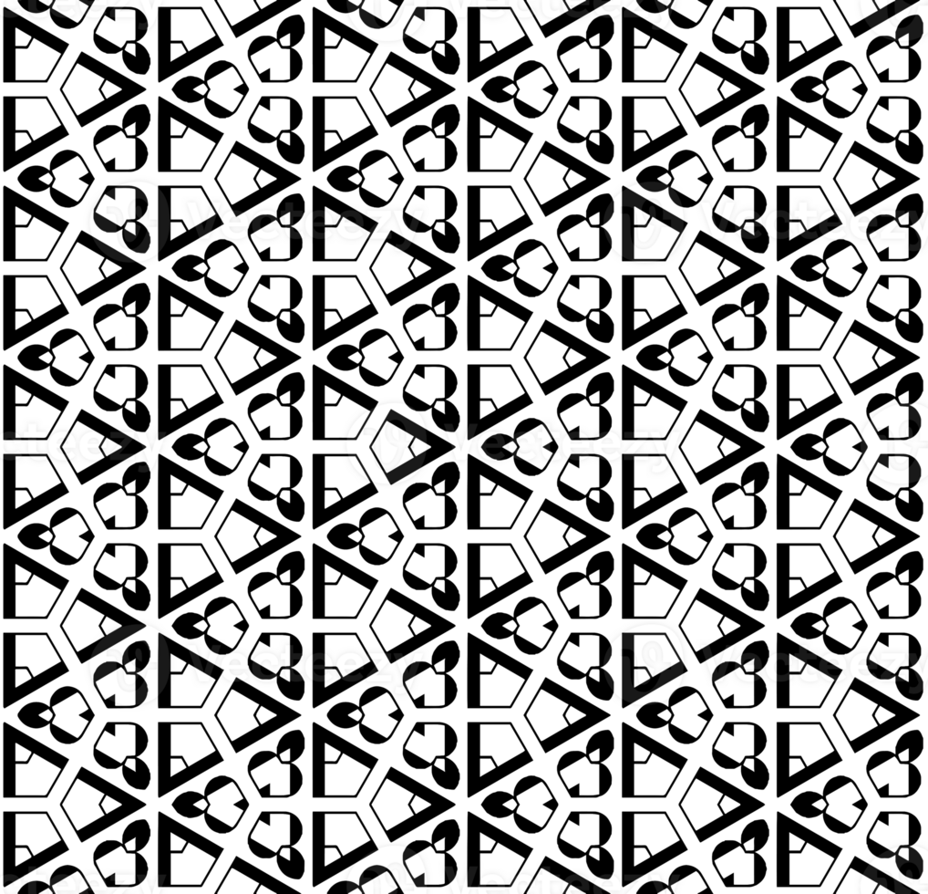 Black seamless abstract pattern. Overlay for background and backdrop. Ornamental design. PNG graphic illustration with transparent background.