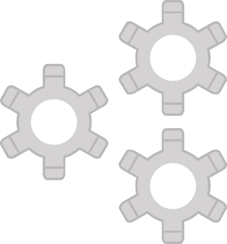 Gears Flat Icon vector