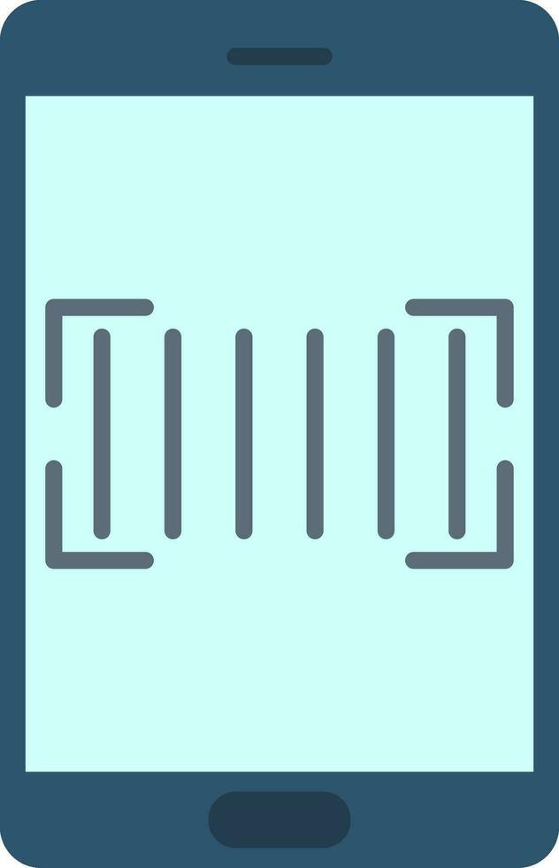 Barcode Scanner Flat Icon vector