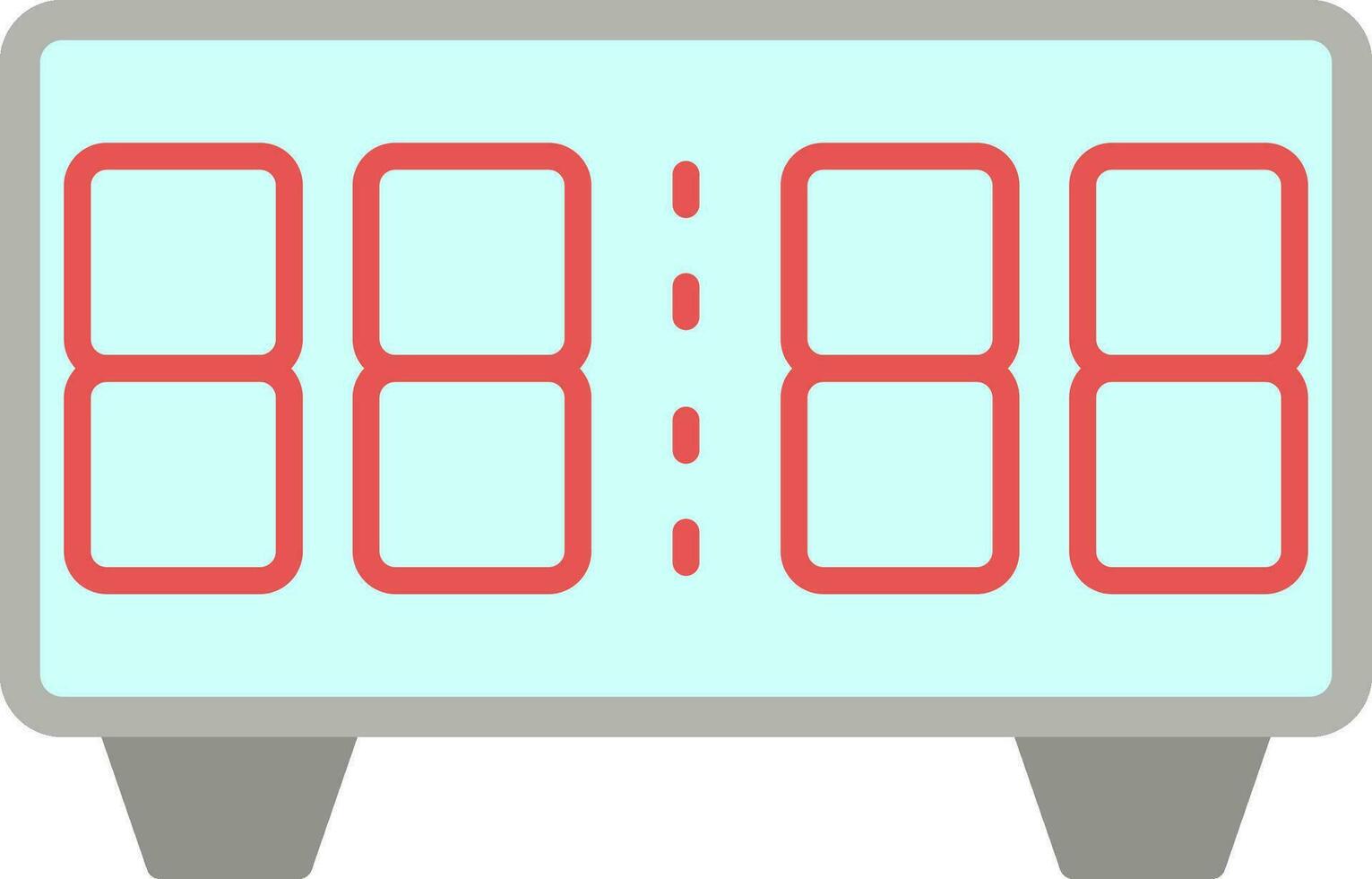 Digital Clock Flat Icon vector