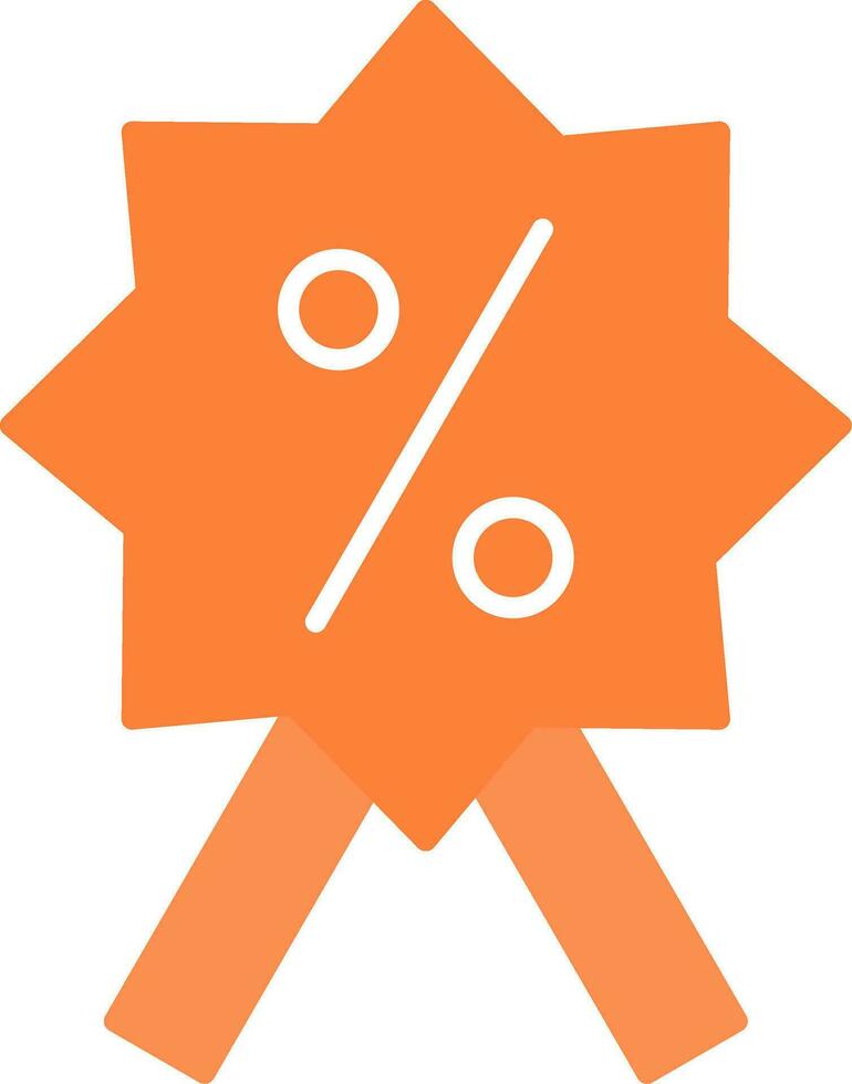 Discount Badge Flat Icon vector