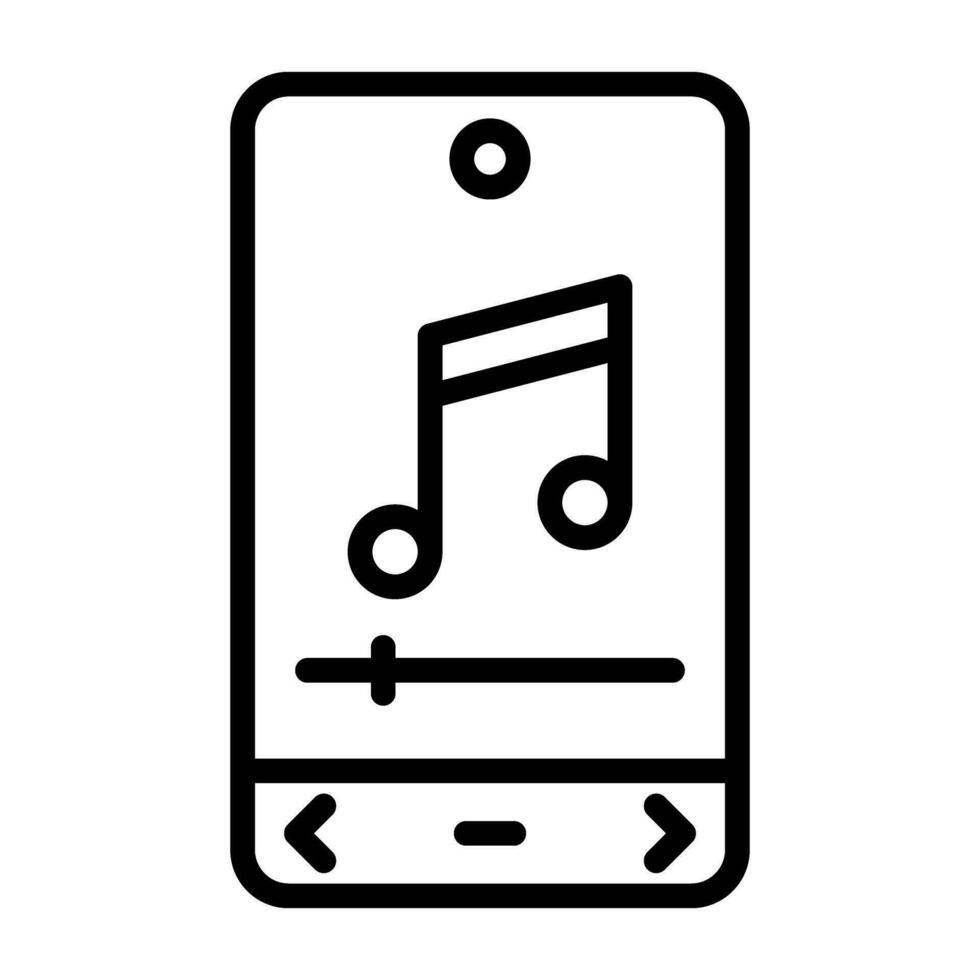 icono de vector de reproductor de música