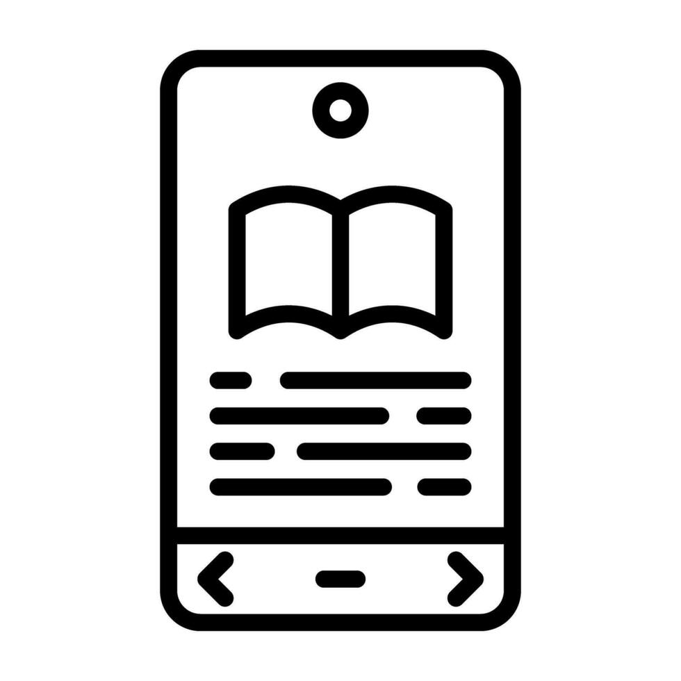 E book Reader Vector Icon