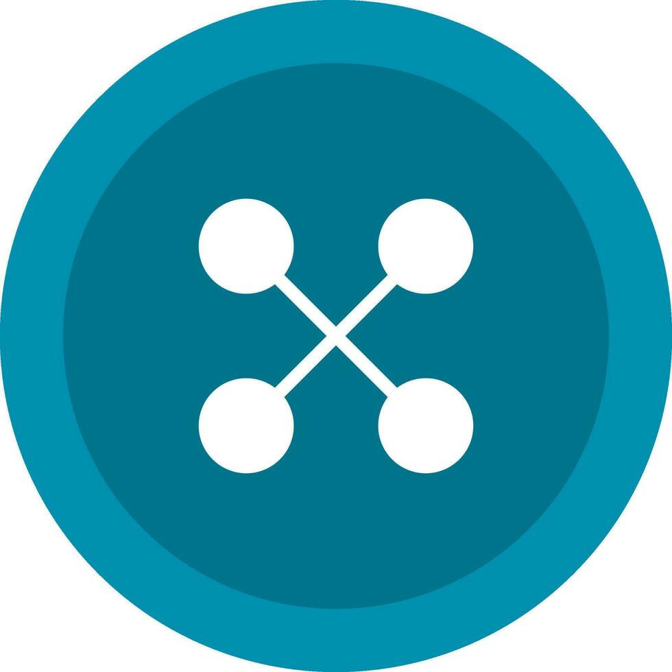 Cloth Button Flat Icon vector
