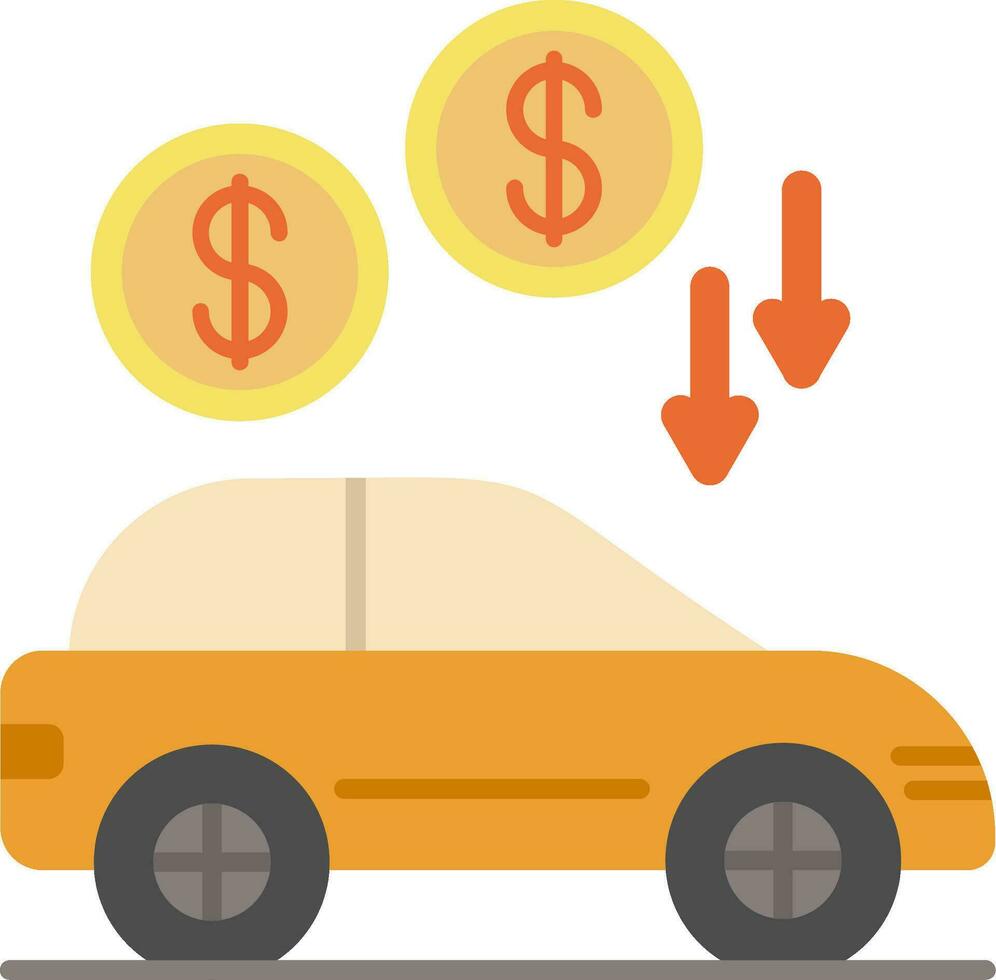 Car Loan Flat Icon vector