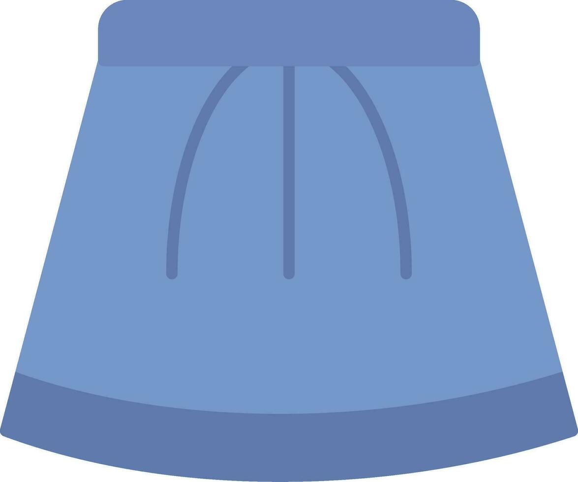falda plana icono vector
