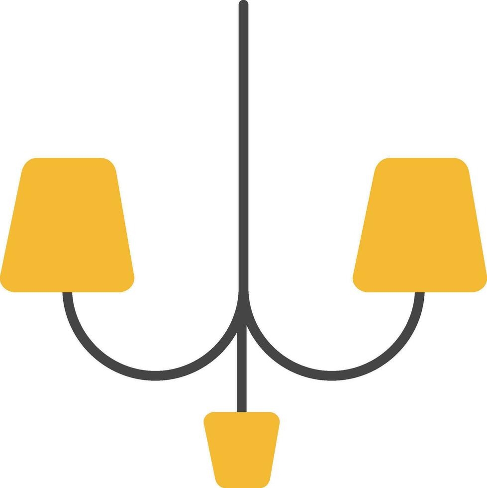icono plano de lámpara vector