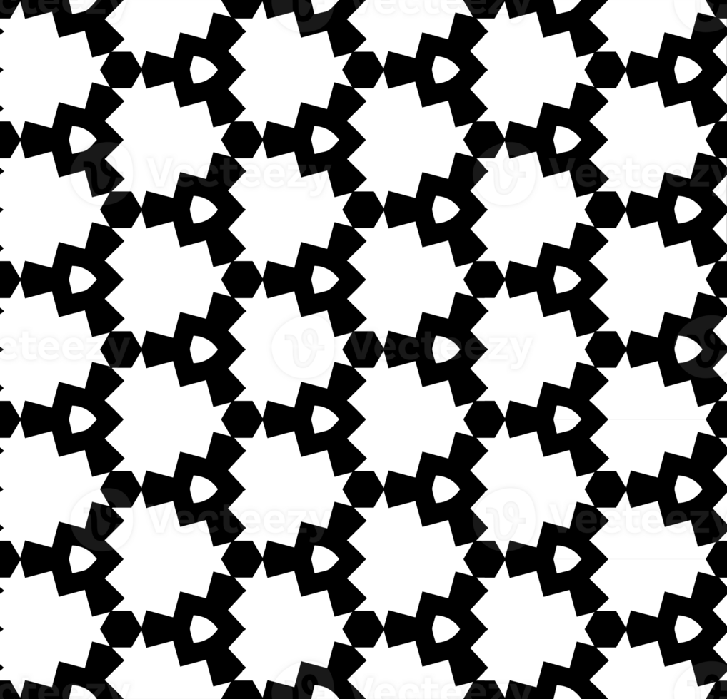Black seamless abstract pattern. Overlay for background and backdrop. Ornamental design. PNG graphic illustration with transparent background.