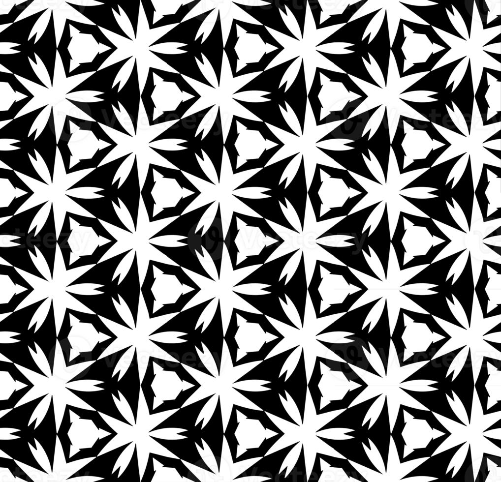 Black seamless abstract pattern. Overlay for background and backdrop. Ornamental design. PNG graphic illustration with transparent background.