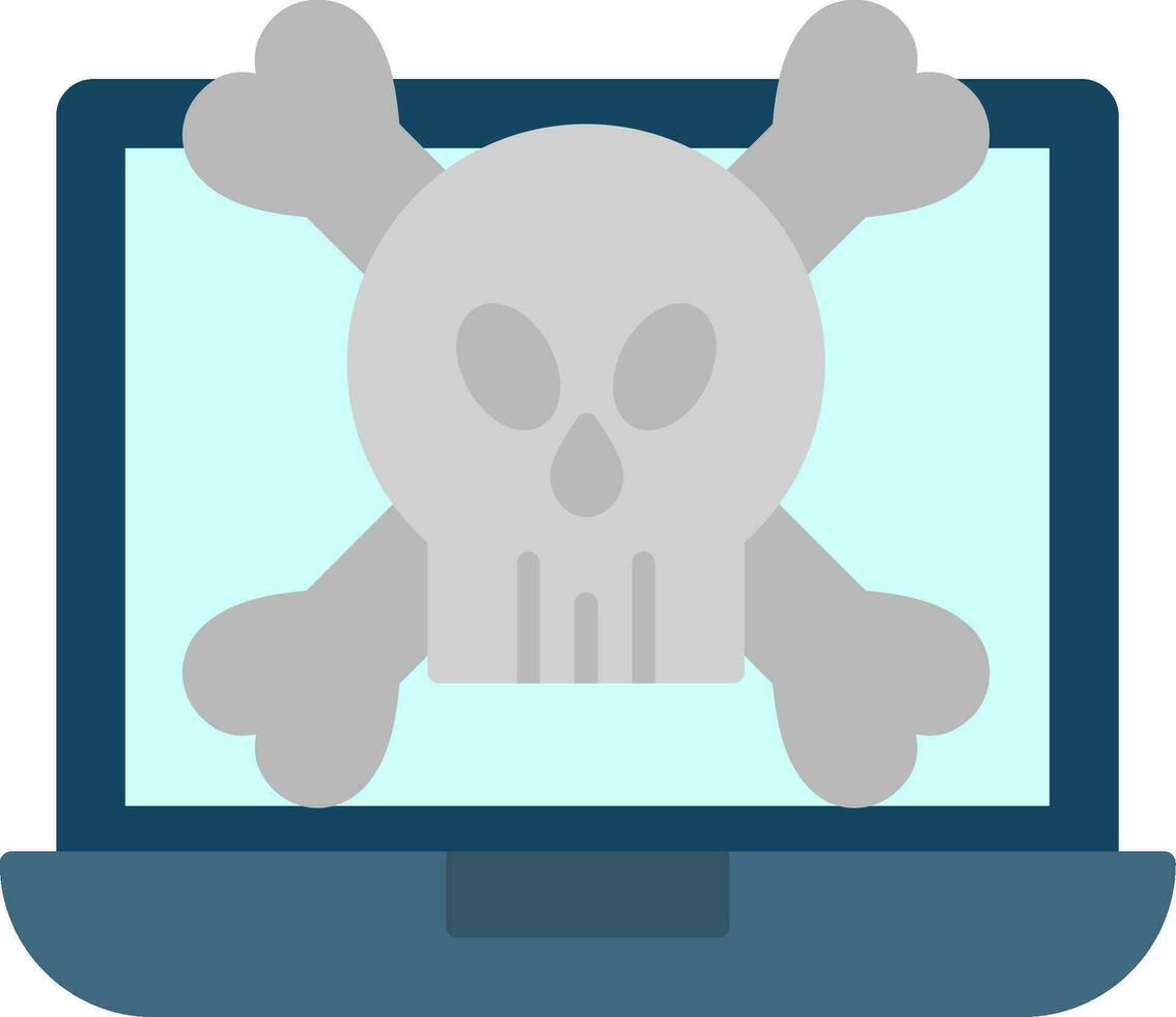 icono plano de malware vector