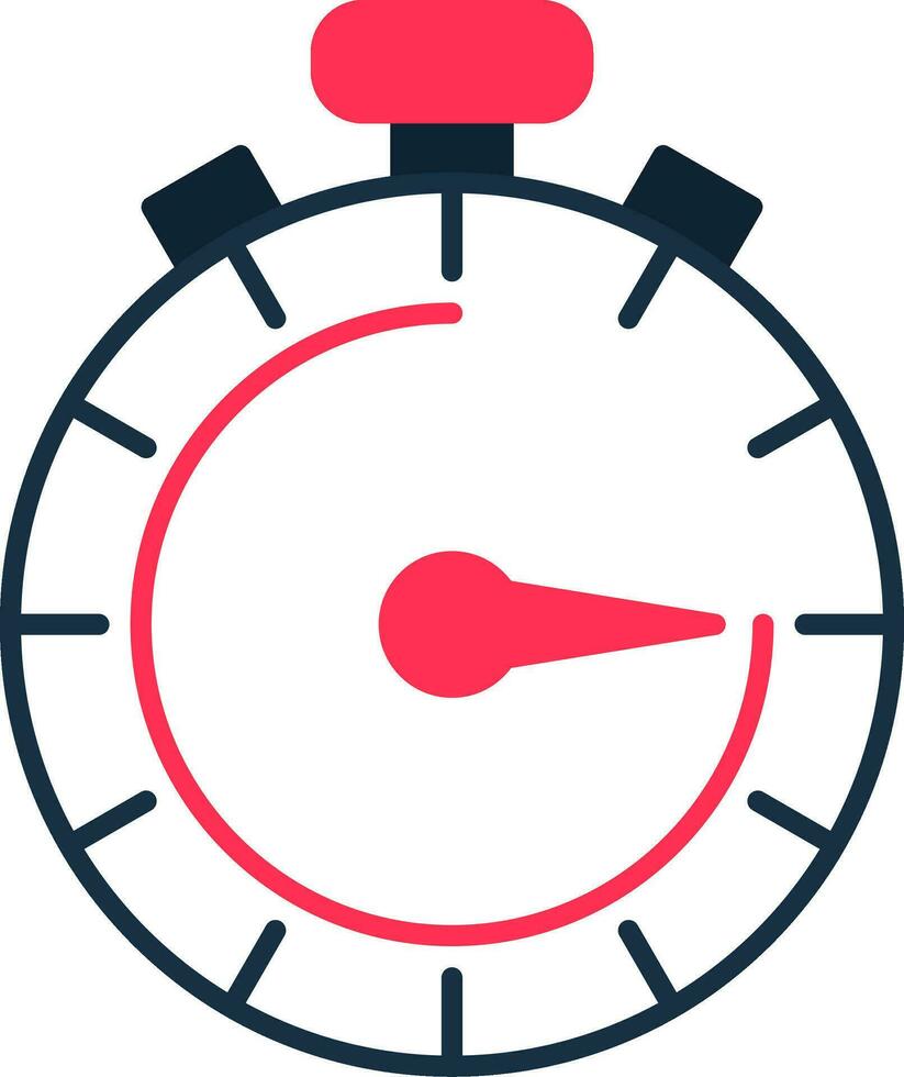 Stopwatch Flat Icon vector