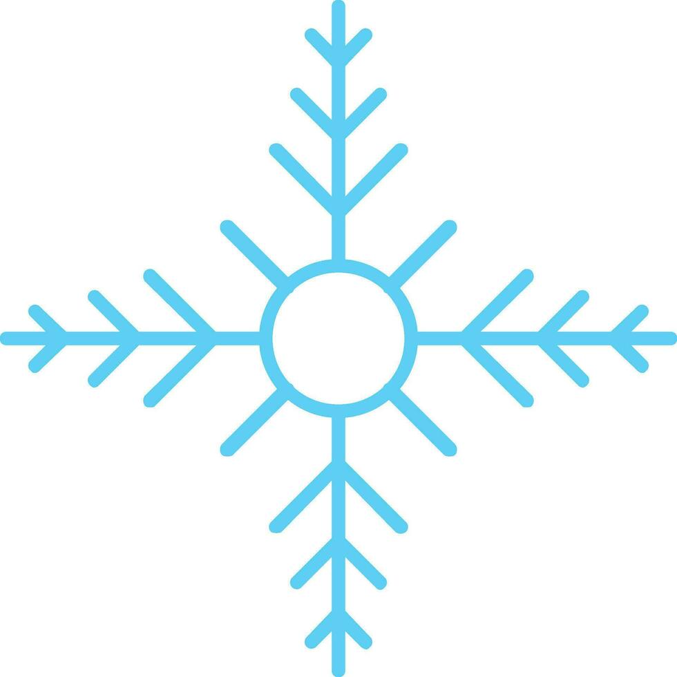 Snowflake Flat Icon vector