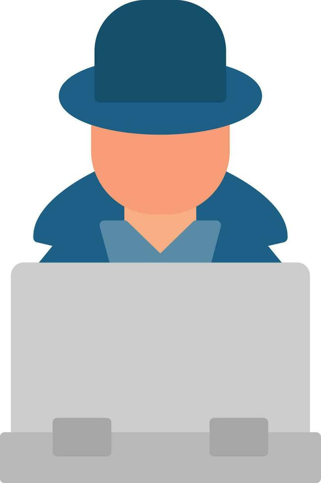 Hacker Flat Icon vector