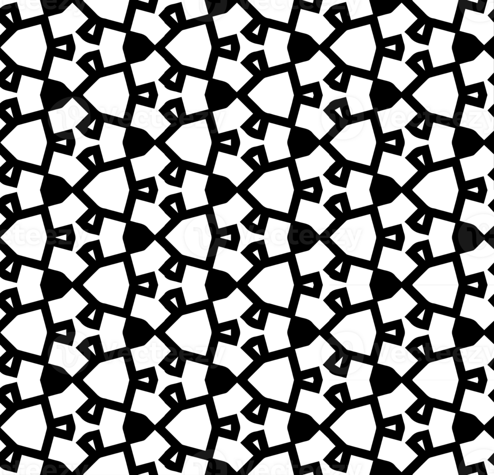 Black seamless abstract pattern. Overlay for background and backdrop. Ornamental design. PNG graphic illustration with transparent background.