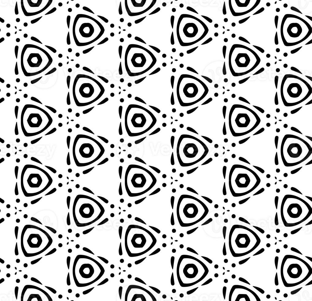Black seamless abstract pattern. Overlay for background and backdrop. Ornamental design. PNG graphic illustration with transparent background.