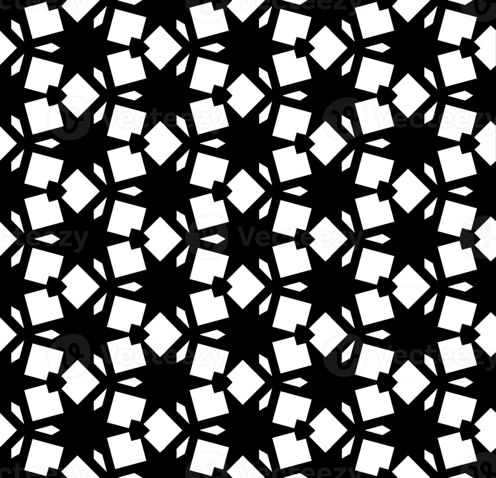 Black seamless abstract pattern. Overlay for background and backdrop. Ornamental design. PNG graphic illustration with transparent background.